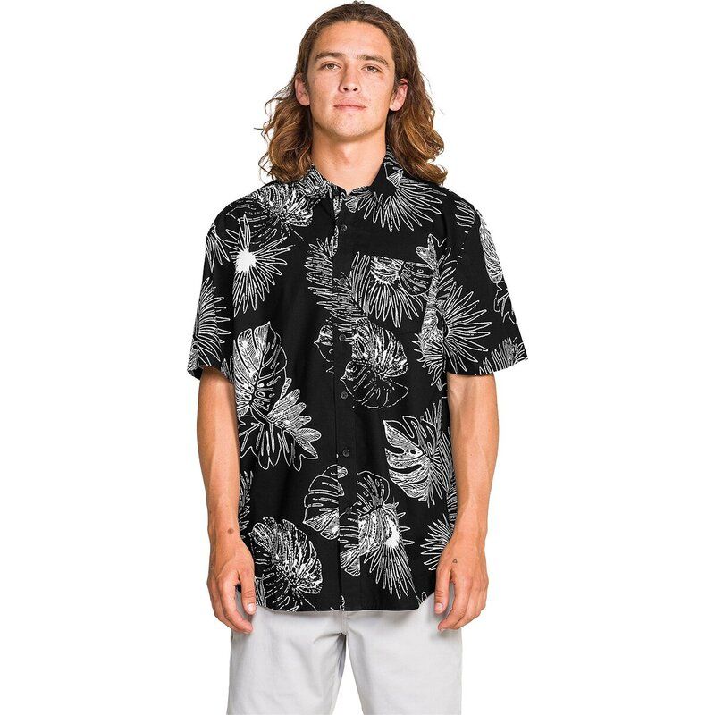 ボルコム メンズ トップス シャツ 半袖 VolcomonsterioushortSleeve Shirt Mens Black ブラック