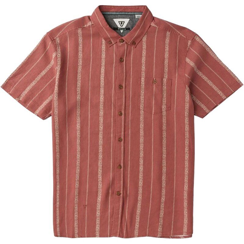 ヴィスラ メンズ トップス シャツ 半袖 Vissla Lost Coast ShortSleeve Shirt Mens Retro Red レッド