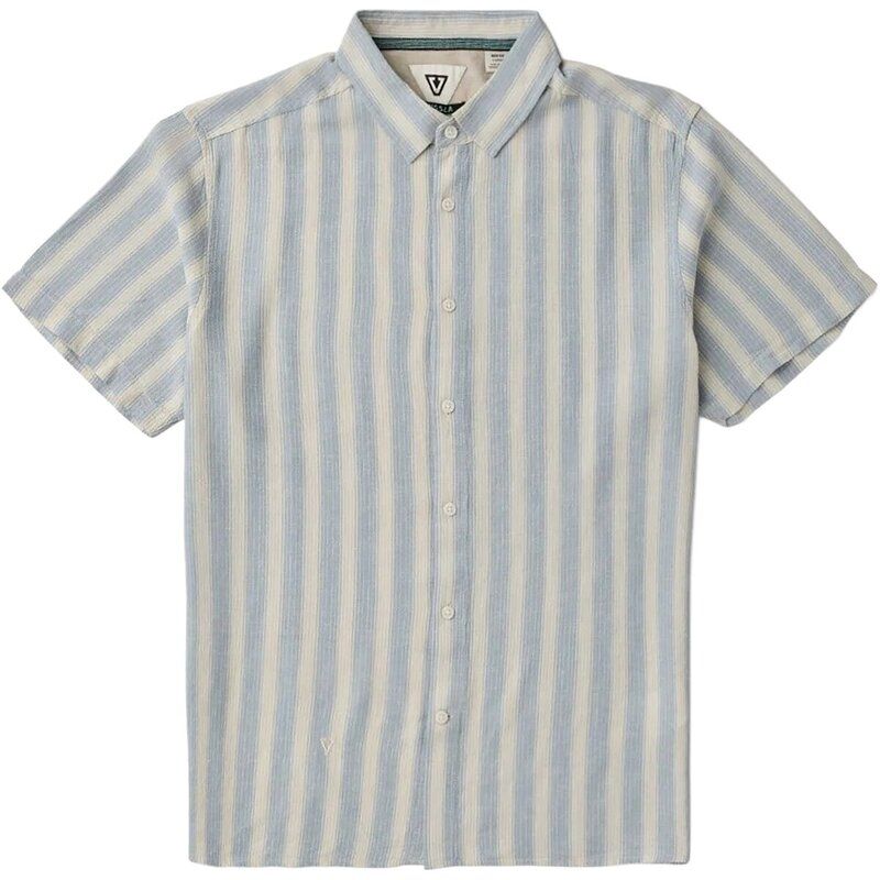 ヴィスラ メンズ トップス シャツ 半袖 Vissla Grad Stripe ShortSleeve Shirt Mens Fadedenim デニム