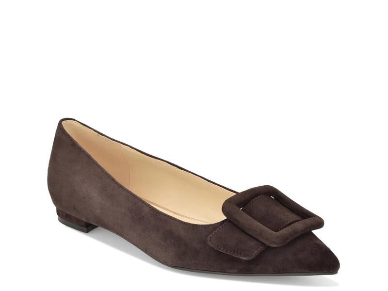 ナインウェスト レディース シューズ パンプス Nine WestJesike Flat Dark Brown ブラウン