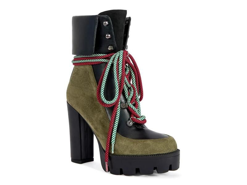 アザレア ワン レディース シューズ ブーツ・レインブーツ Azalea WangMuffler Bootie Dark Green グリーン