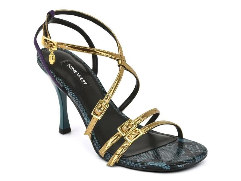 ナインウェスト レディース シューズ サンダル Nine WestLavva Sandal Gold Metallic ゴールド
