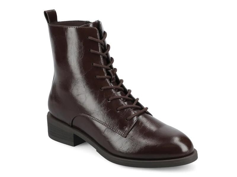 ジャーニー レディース シューズ ブーツ・レインブーツ JourneeVienna Combat Boot Dark Brown ブラウン