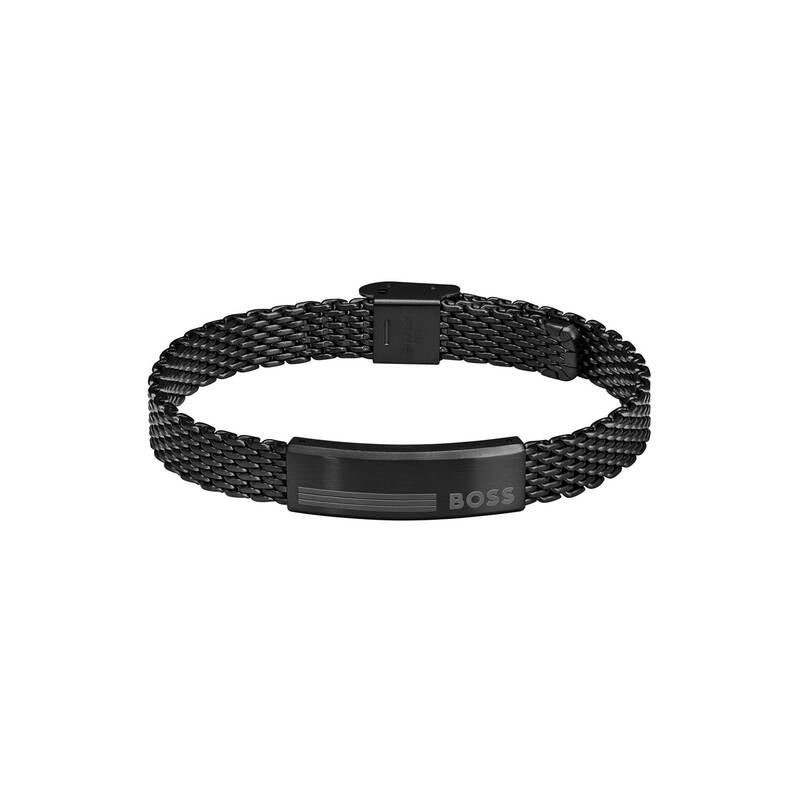 ボス メンズ アクセサリー ブレスレット・バングル・アンクレット メッシュ Gents BOSS Alen Mesh Bracelet Black ブラック