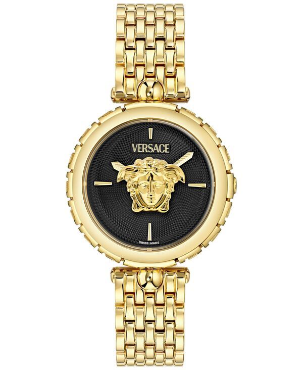 ヴェルサーチ レディース アクセサリー 腕時計 Versace Womenswiss Medusa Heritage Gold Ion Plated Bracelet Watch 38mm Ip Ye