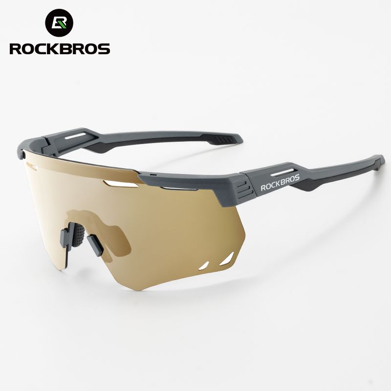 Rockbros 偏光スポーツサングラス UV保護 フォトクロミック