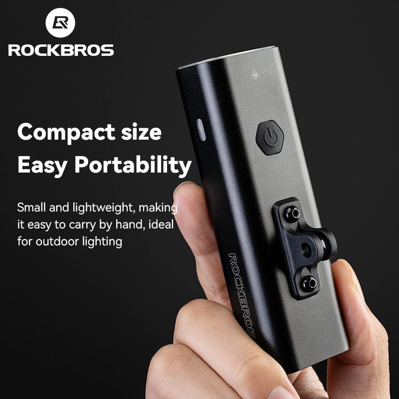 Rockbros 充電式バイクフロントライト LED 400-1500lm アルミ製 7,984円