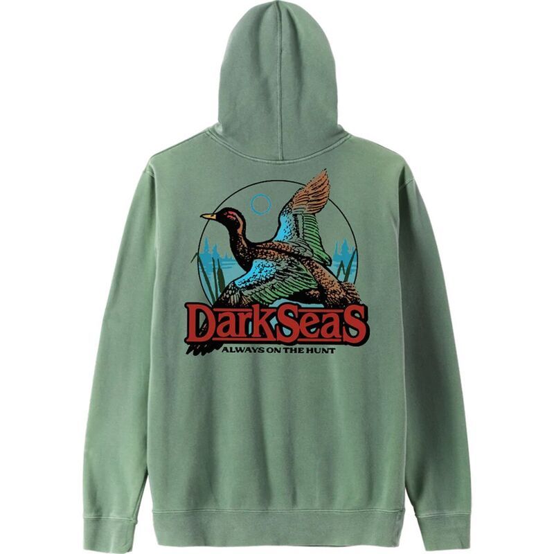 ダークシーズ メンズ アウター パーカー・スウェット フリース パーカー Dark Seas Duck Pond Fleece Hoodie Mens Alpine Green グリーン