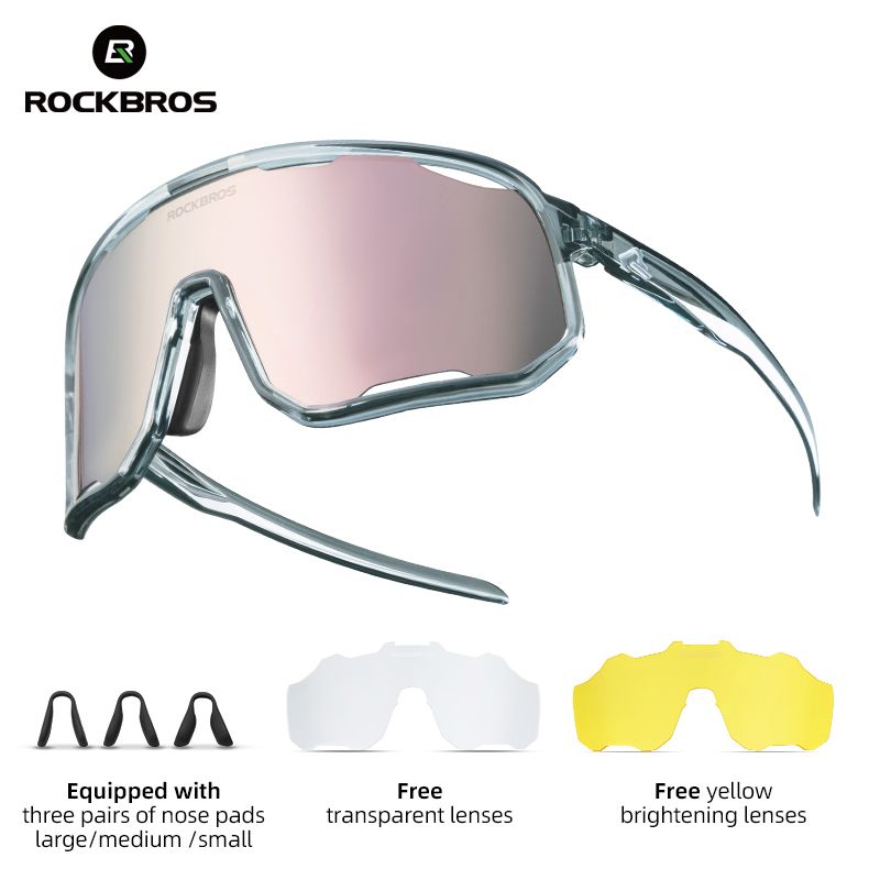 ROCKBROS サイクリング用 偏光フォトクロミックサングラス UV400