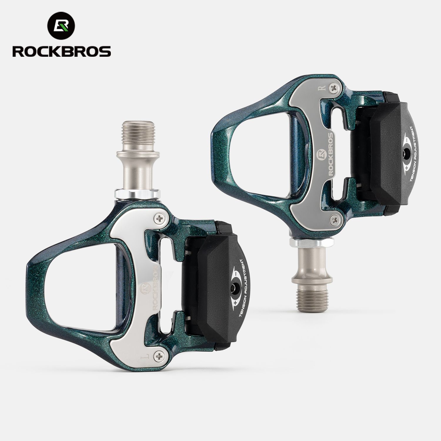 ROCKBROS 自転車ロックペダル 滑り止め MTB用 アルミ合金