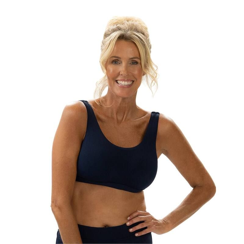 ドルフィン レディース 水着 トップのみ Womens Dolfin Scoop Neck Bikini Top Navy ネイビー