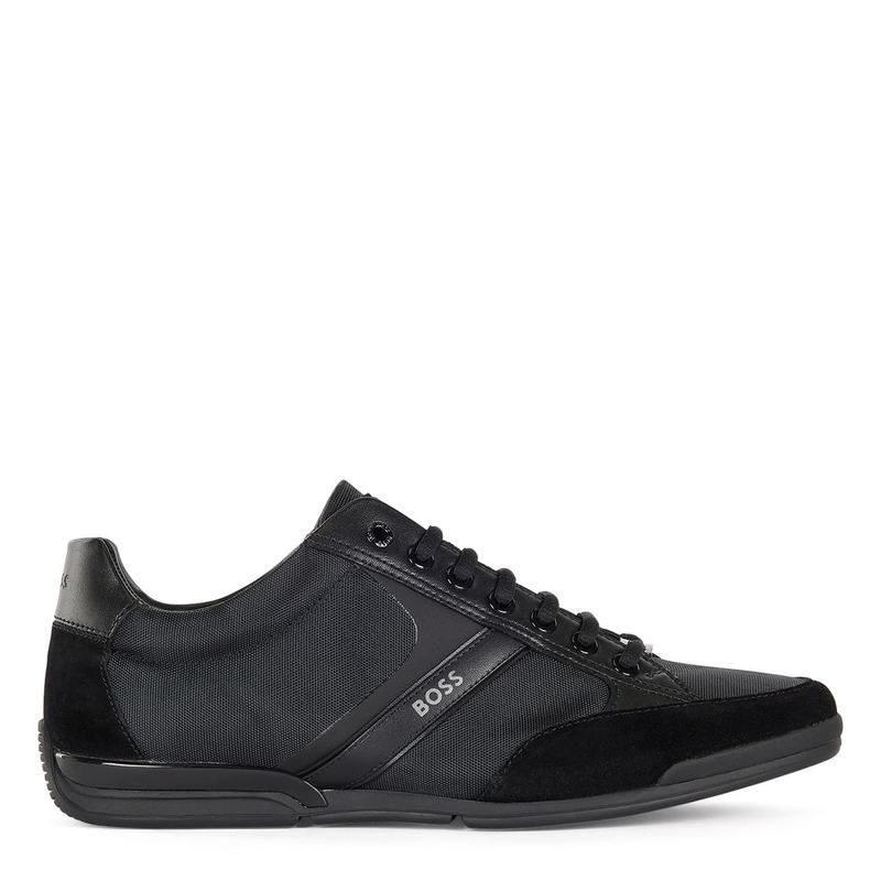 ボス メンズ シューズ スニーカー メッシュ BOSS Saturn Mesh Trainers Black 001 ブラック