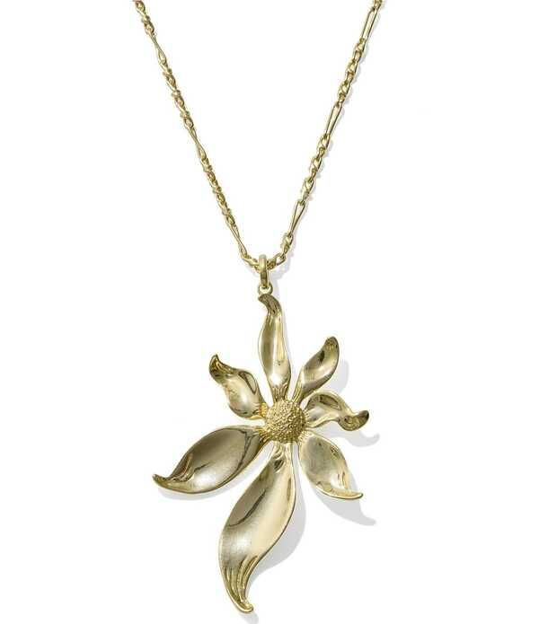 ケンドラスコット レディース アクセサリー ネックレス・チョーカー レース Kendra Scott Anya Flower Long Pendant Necklace Gold ゴールド
