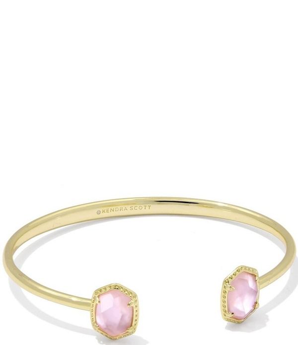 ケンドラスコット レディース アクセサリー ブレスレット・バングル・アンクレット Kendra Scott Daphne Frame Cuff Bracelet Gold Light Pink MOt