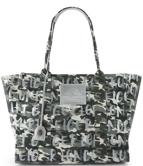 カートジェイガーロンドン レディース バッグ Kurt Geiger London Southbank Camo Large Shopper Tote Bagreen camo グリーン
