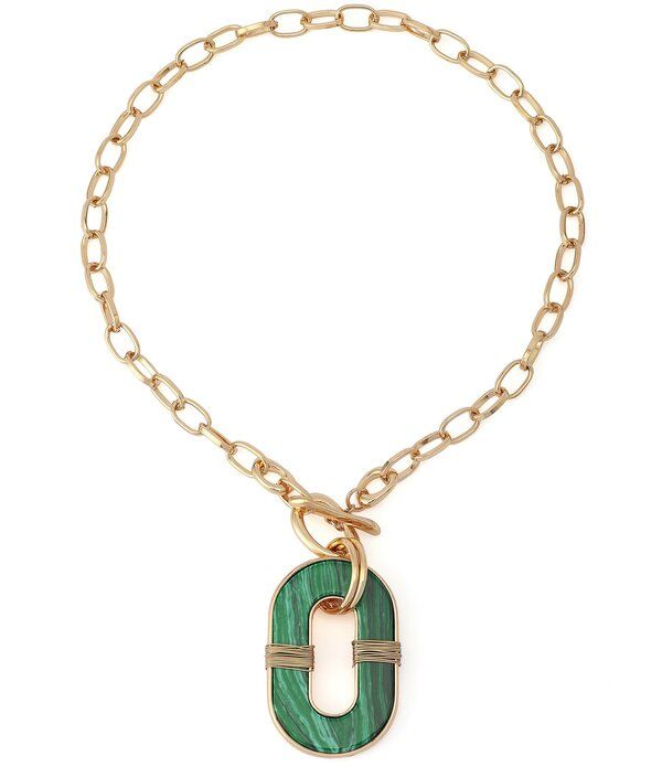 ロバート リー モーリス レディース アクセサリー ネックレス・チョーカー レース Robert Lee Morrisoho Malachite Link Reversible Short Penda