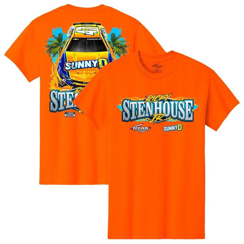 アンブランデッド レディース トップス Tシャツ Unbranded Mens Orange Ricky Stenhouse Jr Sunny D Car TShirt Nas Orange オレンジ