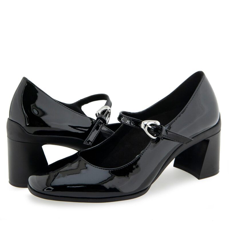 エアロソールズ レディース シューズ ヒール Aerosoles Cali Black Patent Faux Leather ブラック