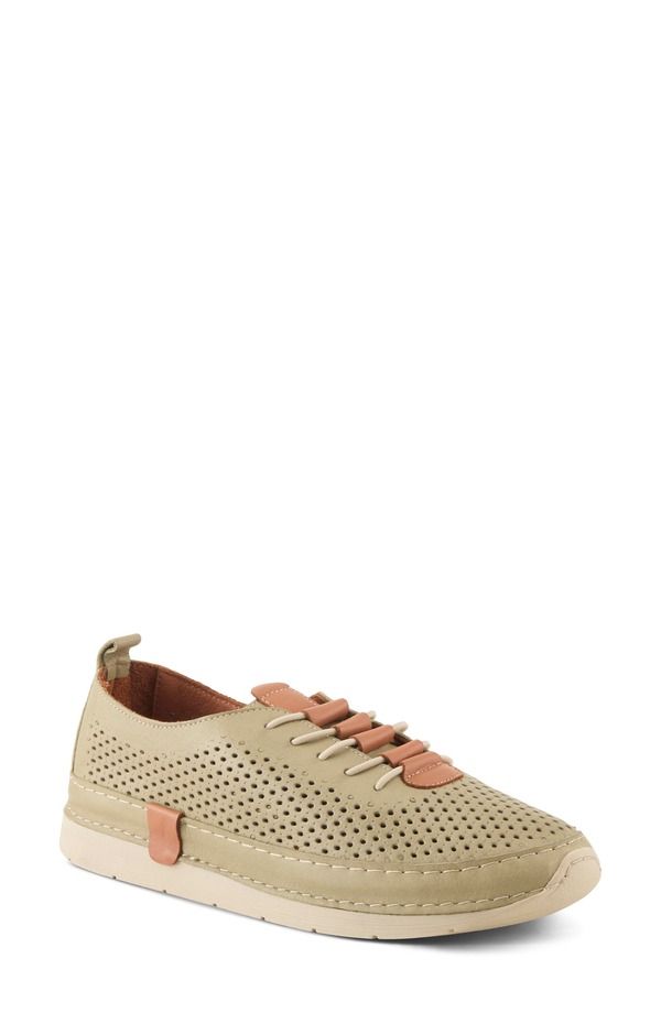 スプリングステップ レディース シューズ スニーカー Spring Step Breen Perforated Sneaker Olive Green グリーン