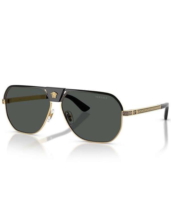ヴェルサーチ レディース アクセサリー サングラス・アイウェア Versace Mens VE2294 61mm Square Sunglasses Black ブラック 63,140円