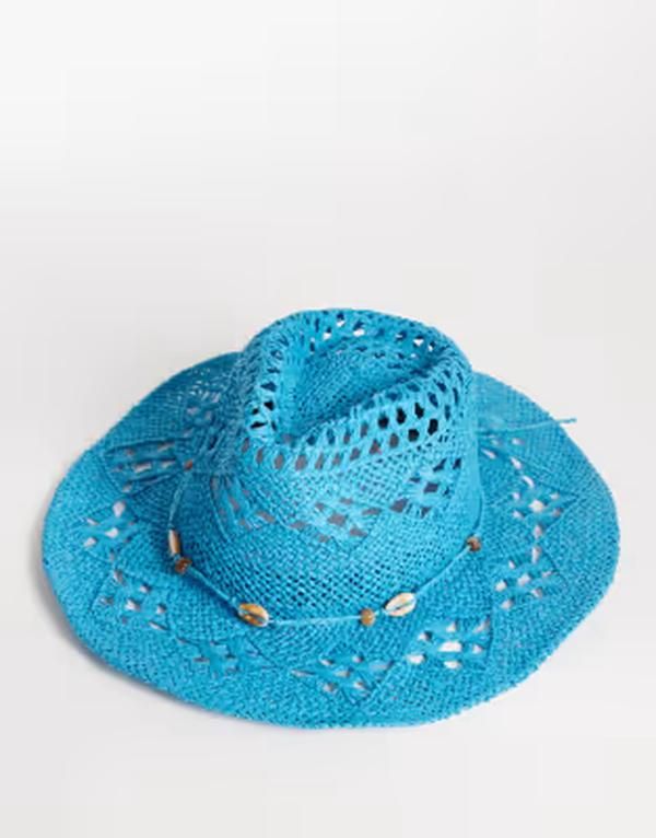 リクレイム ヴィンテージ レディース アクセサリー 帽子 Reclaimed Vintage cowboy hat in teal Turquoise ターコイズ