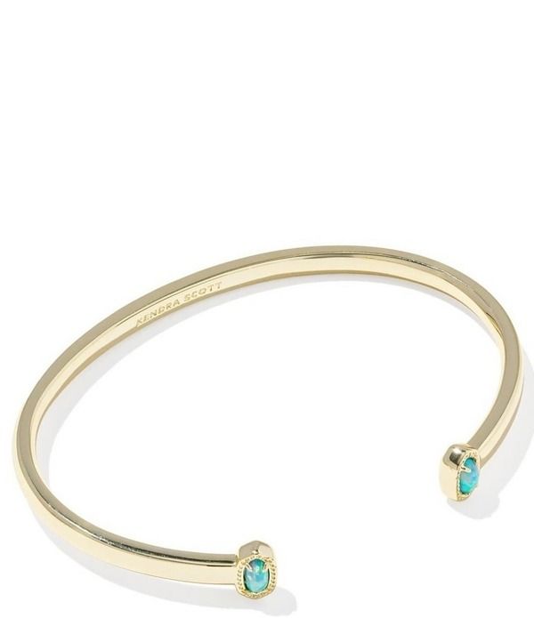 ケンドラスコット レディース アクセサリー ブレスレット・バングル・アンクレット ミニ Kendra Scott Mini Elton Opal Cuff Bracelet Gold Blue Lab