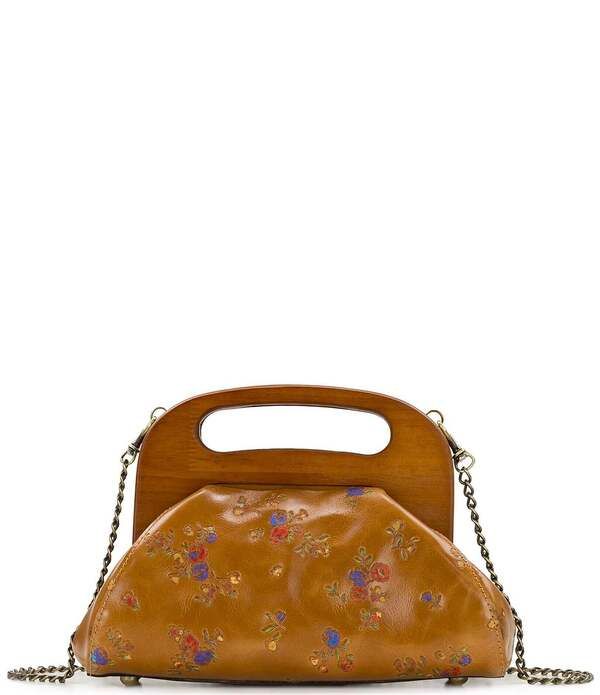 パトリシアナシュ レディース バッグ Patricia Nash Meuse Wooden Frame Handle Clutch Bag Lightan タン