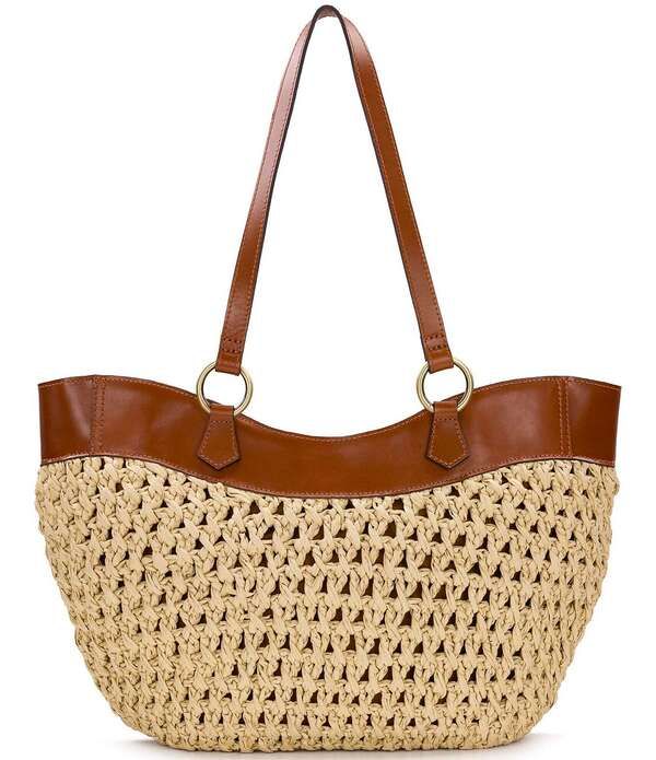 パトリシアナシュ レディース バッグ Patricia Nash Meudon Small Straw Tote Bag Natural