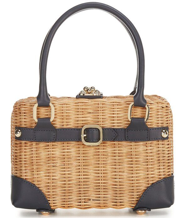 フランセスバレンタイン レディース バッグ FRANCES VALENTINE Resort Lady Basket Bag Navy ネイビー