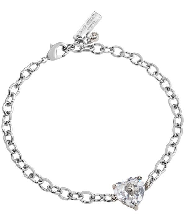 カートジェイガーロンドン レディース アクセサリー ブレスレット・バングル・アンクレット Kurt Geiger London Signature Heart Gem Charm Line Brace