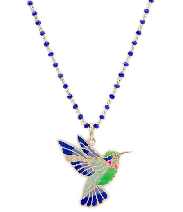 パトリシアナシュ レディース アクセサリー ネックレス・チョーカー レース Patricia Nashummingbird Long Pendant Necklace Worn Gold ゴールド