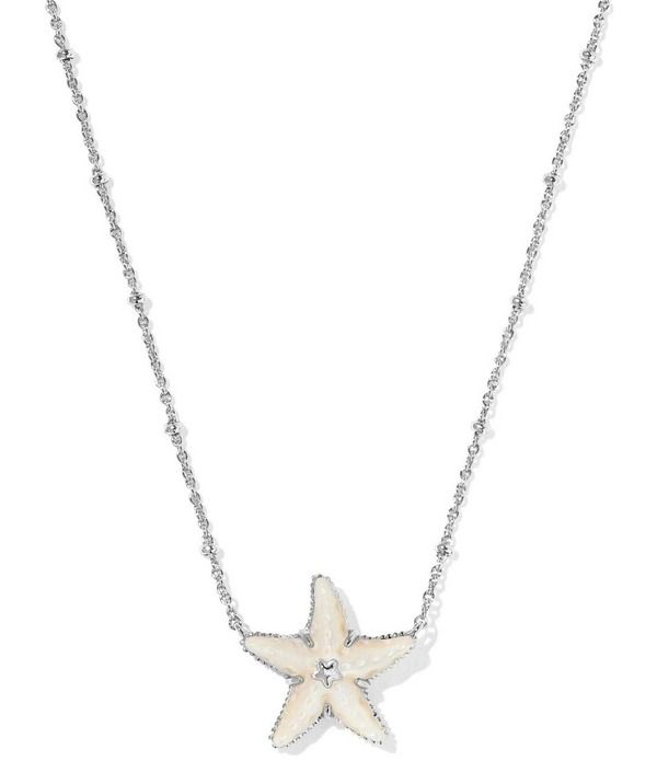 ケンドラスコット レディース アクセサリー ネックレス・チョーカー レース Kendra Scott Parker Pearl Starfishort Pendant Necklace Silver