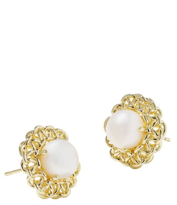 ケンドラスコット レディース アクセサリー ピアス・イヤリング Kendra Scott Gabriella Pearl Stud Earrings Gold Freshwater Cultured