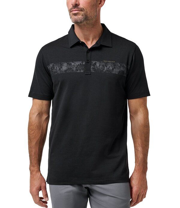 トラビスマヒュー メンズ トップス シャツ TravisMathew Flight Short Sleeve Polo Shirt Black ブラック 13,675円
