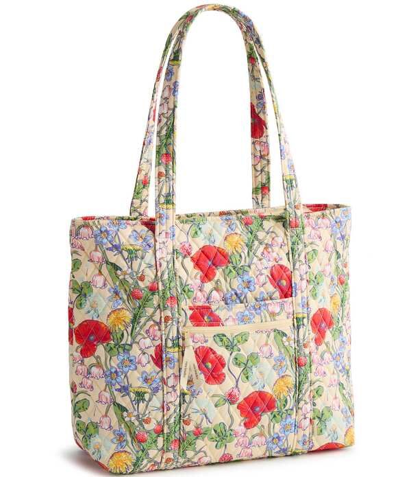 ベラブラッドリー レディース バッグ コットン Vera Bradley All the Pretty Flowers Original Premium Cotton Zip Tote Bag All