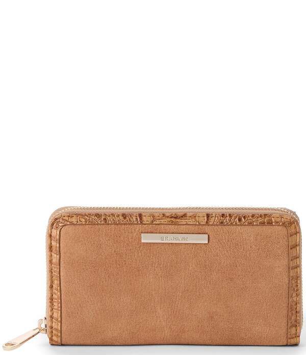 ブランミン レディース アクセサリー 財布 BRAHMIN Adrift Collection Suri Zip Around Walletan タン
