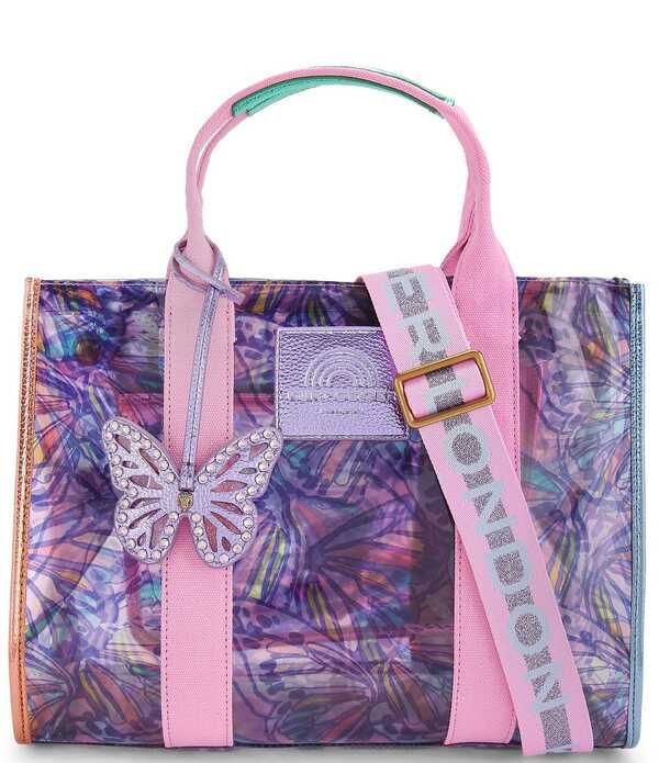 カートジェイガーロンドン レディース バッグ プリント Kurt Geiger London Vinyl Southbank Butterfly Printote Bag Lilac ライラック