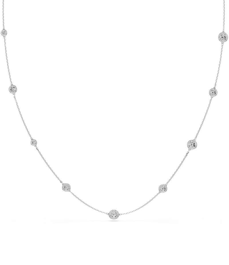スワロフスキー レディース アクセサリー ネックレス・チョーカー レース Swarovski Unangelic Double Sided Motif Long Strand Necklace Sil
