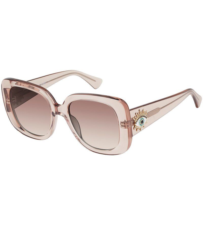 カートジェイガーロンドン レディース アクセサリー サングラス・アイウェア Kurt Geiger London Womens KGL1034 53mm Square Sunglasses Beige