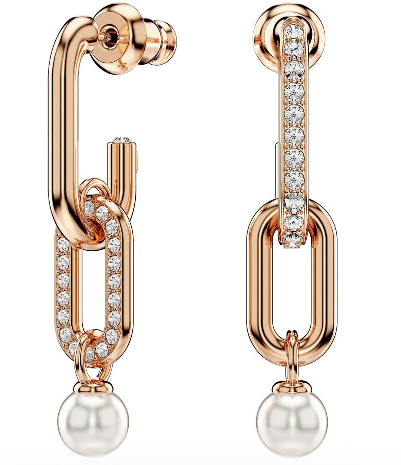 スワロフスキー レディース アクセサリー ピアス・イヤリング Swarovski Constella Crystal Pearlinearrings WhiteRose Gold ホワイト 32,370円