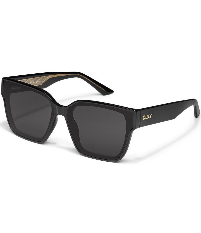 クエイ レディース アクセサリー サングラス・アイウェア QUAY Unisex Drive In 51mm Polarized Square Sunglasses BlackBlack Polari