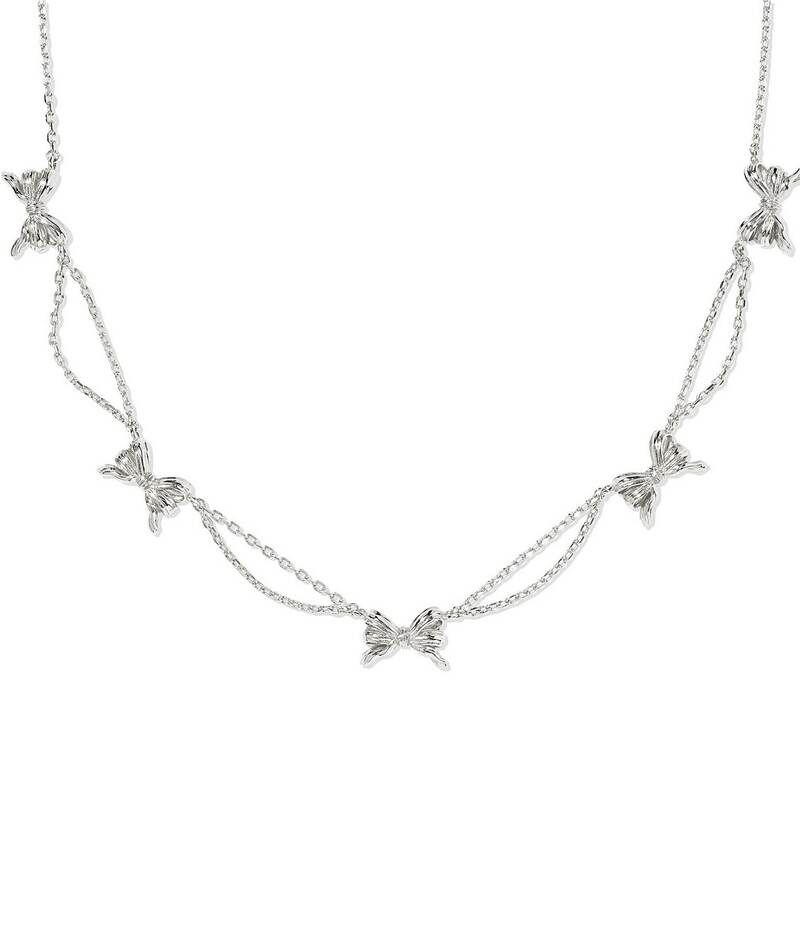 ケンドラスコット レディース アクセサリー ネックレス・チョーカー レース Kendra Scott Bow Strand Collar Necklace Silver シルバー