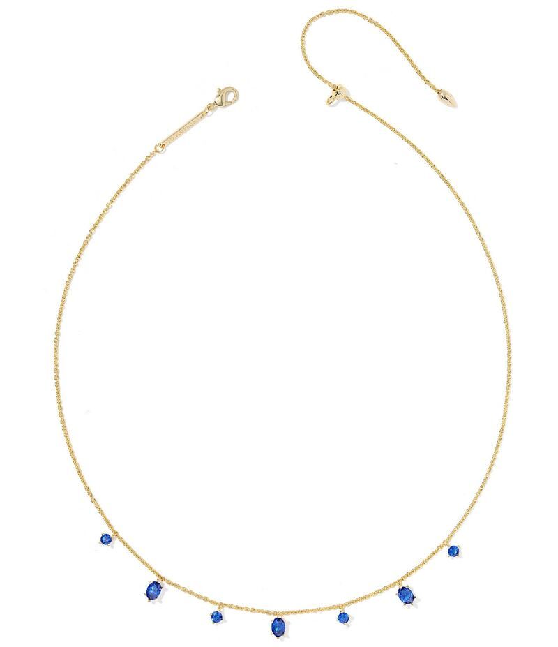 ケンドラスコット レディース アクセサリー ネックレス・チョーカー レース Kendra Scott Cailin Delicate Strand Collar Necklace Gold Blue
