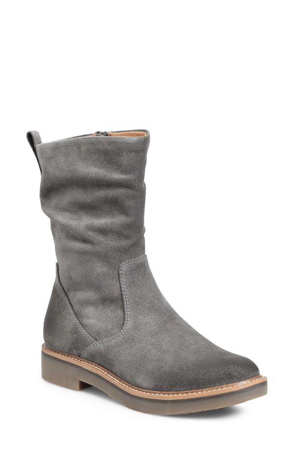 コンフォーティバ レディース シューズ ブーツ・レインブーツ Comfortiva Renata Wateresistant Boot Smoke Suede スモーク