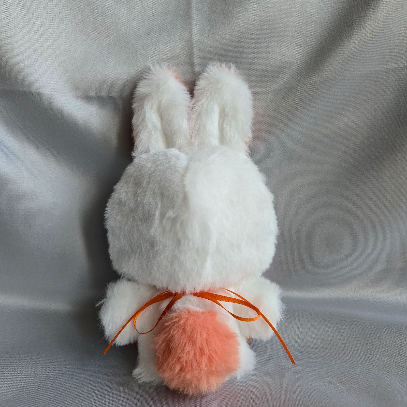 ちびぐるみ ぬい服 11cm 着ぐるみ 立ち耳うさぎ 白(内耳 オレンジ