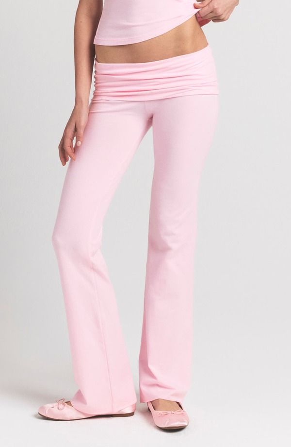 スキムズ レディース ボトムス カジュアルパンツ コットン ジャージー SKIMStretch Cotton Jersey Foldover Pants Cherry Blossomカジュアルパンツ