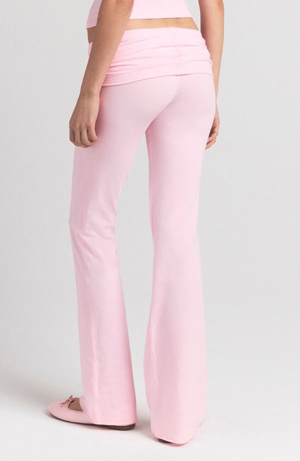 スキムズ レディース ボトムス カジュアルパンツ コットン ジャージー SKIMStretch Cotton Jersey Foldover Pants Cherry Blossom