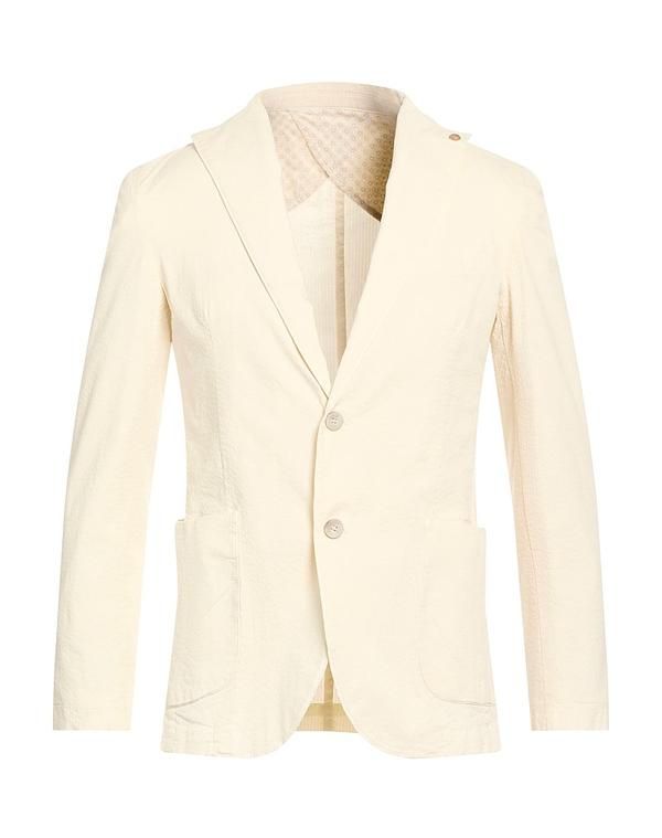 バーバティー メンズ アウター ジャケット・ブルゾン テーラードジャケット BARBATI Off White オフホワイト
