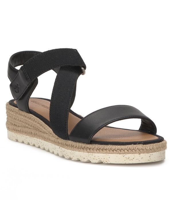 ラッキーブランド レディース シューズ サンダル プラットフォーム Lucky Brand Womens Tressy Platform Wedge Sandals Black Smooth ブラック 19,936円