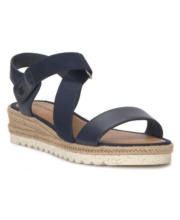 ラッキーブランド レディース シューズ サンダル プラットフォーム Lucky Brand Womens Tressy Platform Wedge Sandals Navy Smooth ネイビー